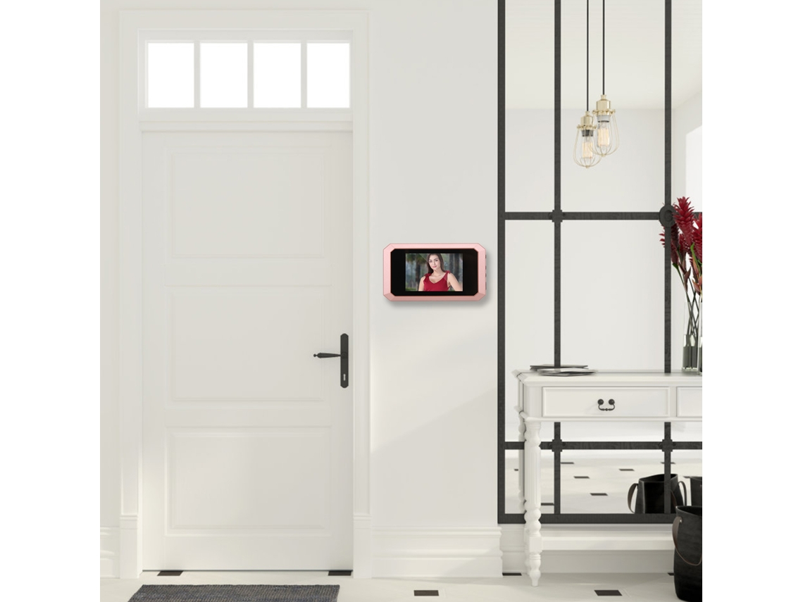 Visor Digital Para Campainha De Porta De 3,5 Polegadas Com Detecção De Movimento, Visão Noturna E Alta Definição Para Segurança Residencial