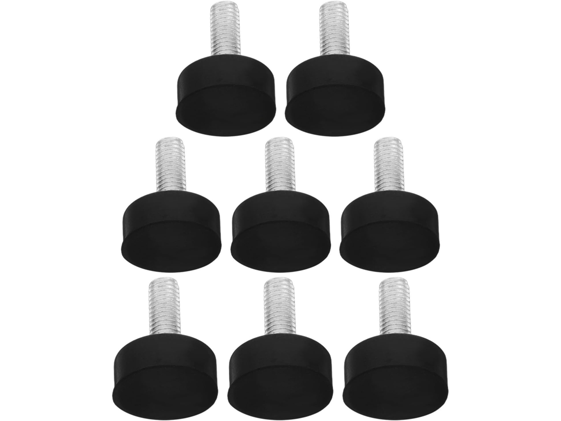 Pés De Borracha Antivibração Reforçados, Conjunto De 8 Peças Com Parafusos M8*25, Para Proteção De Pisos Móveis E