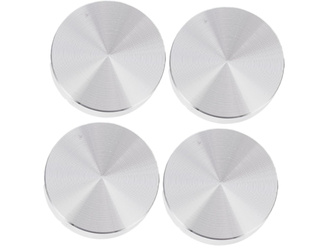 Conjunto De 4 Discos Adaptadores Metal Espessos Mipcase Para Mesas Centro Em Liga Alumínio E Móveis Vidro