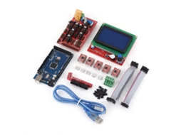Kit Impressora 3d Ramps 1.4+controlador Lcd 12864 R3 E Driver A4988 Para Reprap Shield