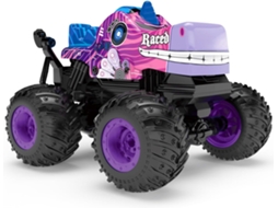 Brinquedo Telecomandado Eifson- Caminhão Off-road - 2.4ghz - Manobras Giratórias Com Música E Luzes - Rosa