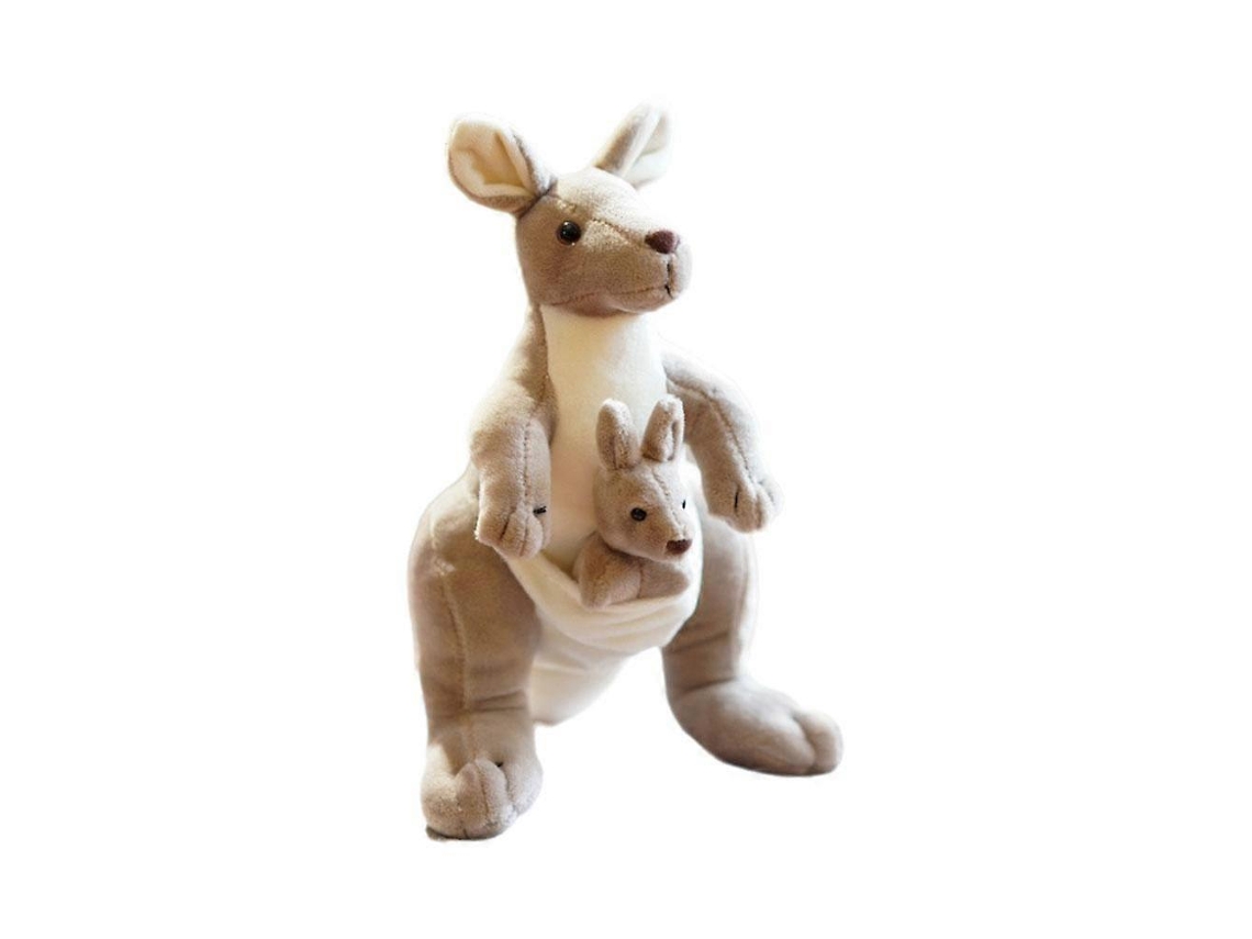 Pelúcia Canguru 28-35cm 3d Acolchoada Decoração Canguru Mãe E Filho C5p0