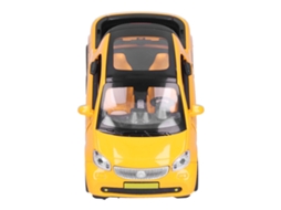 Primerox modelo de Caminhonete Pickup com Efeito de Luz e Som Carro de Brinquedo Retrocesso Amarelo