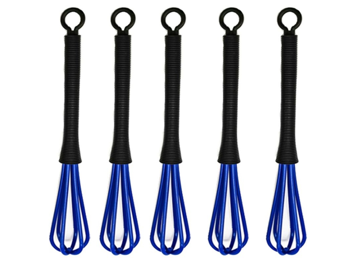 Batedor De Arame, Conjunto De 5 Peças De Plástico, Azul