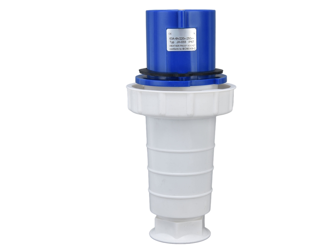 Conector Industrial À Prova D'água Para Cabos. Tomada Trifásica De 3 Pinos(2p+e) 220, 250v 63a