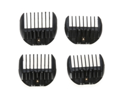 4pcs/set Pente Limitador De Corte De Cabelo Anexo Para Tijela Barbear Estilo Ferramenta Preto