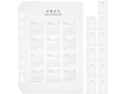 Conjunto Homoyoyo com 12 divisórias transparentes em PP para calendários, agendas e planejadores.