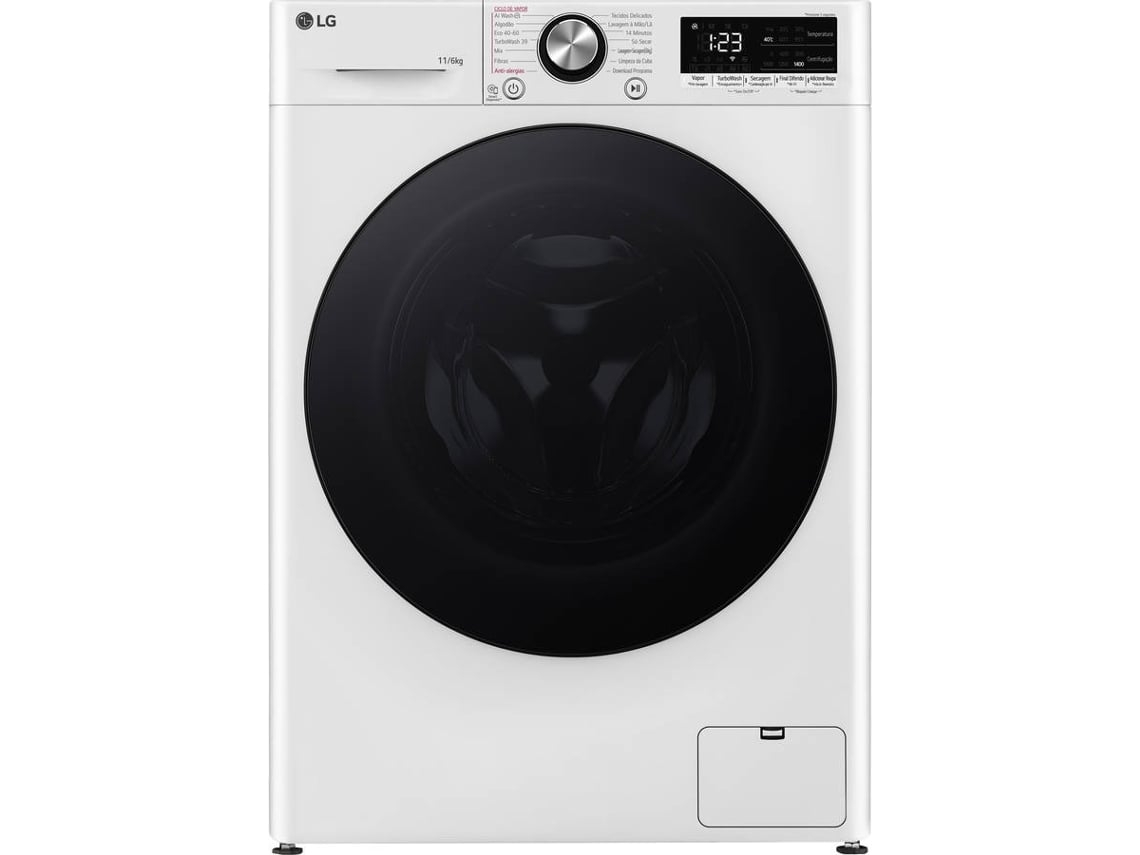 Máquina de Lavar e Secar Roupa LG F4DR7011SGW (Outlet Grade B - 6/11 kg - 1400 rpm - Branco)