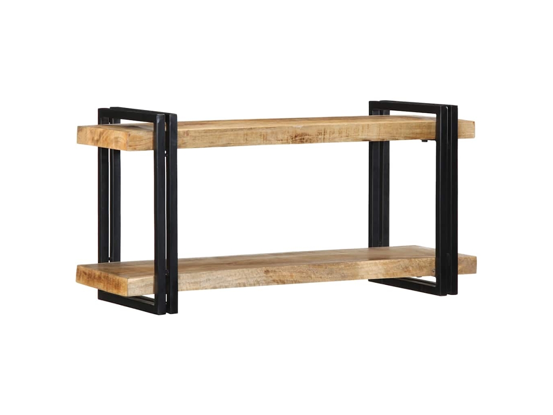 Prateleira de parede VIDAXL Marrom Madeira de mangueira (90x33x45cm)