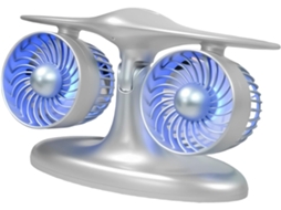 Ventilador De Mesa Portátil Silencioso Com 5 Velocidades E Luz Led.