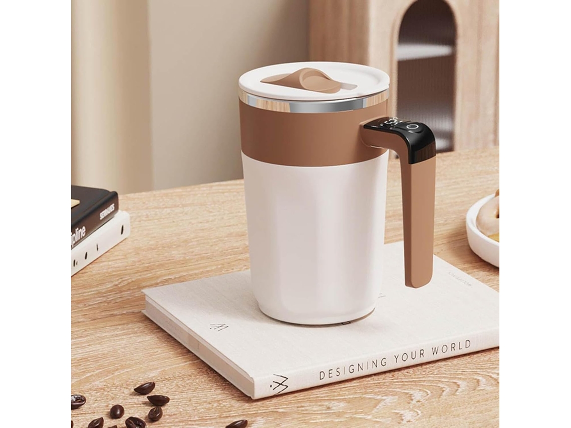 Caneca De Café Com Misturador Automático, Caneca De Café Elétrica Magnética, Caneca De Mistura Portátil, Misturador Automático (marrom)