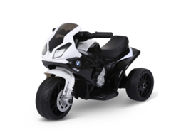 Mota Elétrica Bmw Para Crianças Entre 18-36 Meses 6v Com Faróis Música E Velocidade Máx. De 2,5 Km/h 66x37x44 Cm Preto