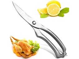 Tijeras de Cocina Multifuncionales de Acero Inoxidable, Afiladas Profesionales para Cortar Pollo, Pescado, Carne, Huesos Y Verduras