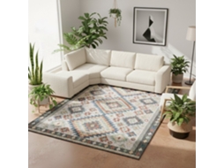 Rugura Tapete Para Sala Duna Recife - Moderno, Durável, Decorativo, Fácil De Limpar, Pelo Curto E Suave - 120x160 Cm