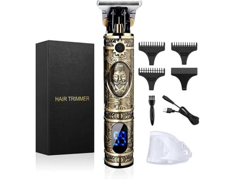 Máquina de Corte de Cabelo Profissional Máquina Sem Fio Tela LCD Autonomia 180 Min À Prova D'Água Ipx4 Bndgsghsidbguiduis