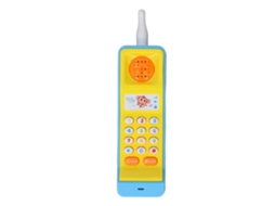 Mali brinquedo Telefone Celular Bebê Musical Educativo Retro Iluminado para Meninos e Meninas Azul