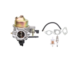 Kit de carburador, vela de ignição e filtro de óleo para cortadores de grama GX340, GX390, WT40XK1 e WT40XK2.