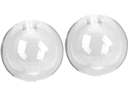 Conjunto de 2 Luminárias Pendentes com Globos de Vidro, Design Simples para Decoração. SFUSHOS