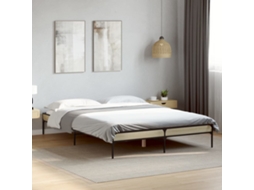 Vidaxl Estrutura De Cama 140x200 Cm Derivados Madeira/metal