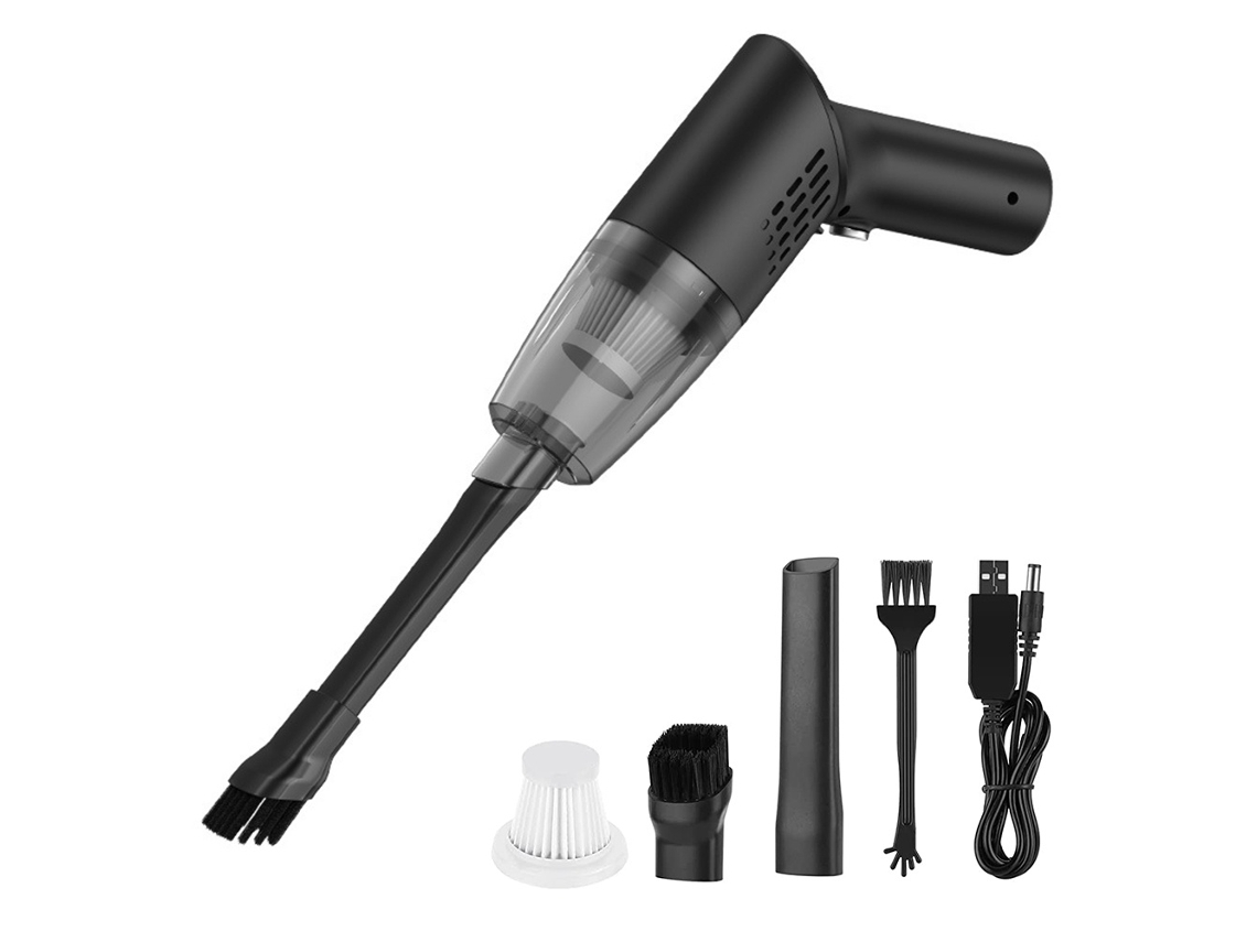 Lurelia Aspirador Portátil Sem Fio Para Carro E Casa 6000pa, 120w, 2000mah