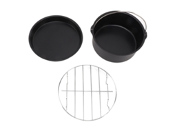 Primerox Acessórios para Frigideira Inox com Barril de Bolo e Pizza 7in