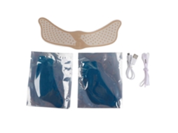 Massageador Facial Ems com Estimulação Muscular por Pulso Eletrônico, Exercitador em Formato de V para Afina Mento e Redução da Papada. GOKOCO