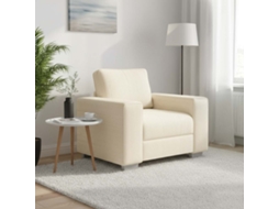 Vidaxl Poltrona 100x77x82 Cm Tecido Corduroy Creme