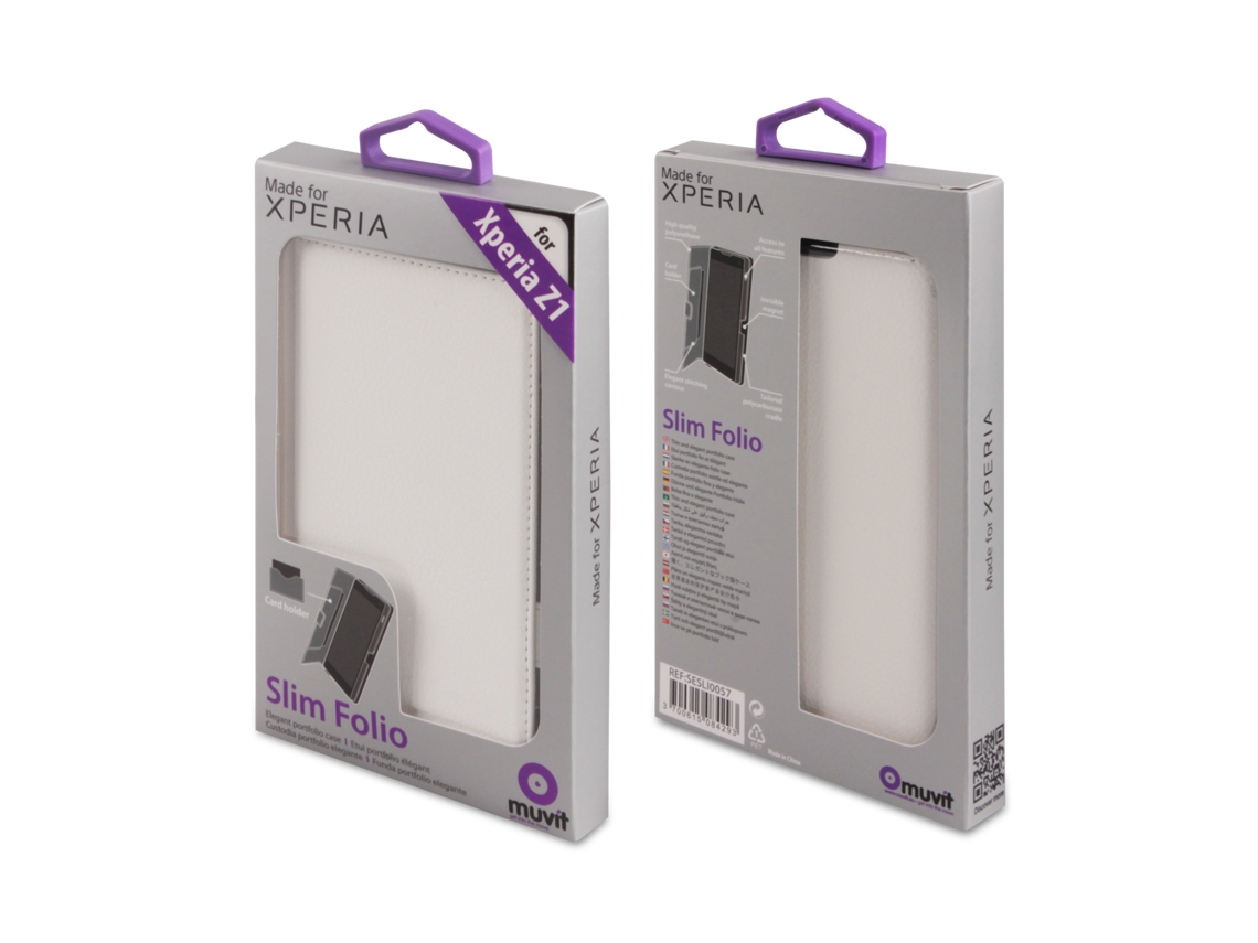 Capa Book MUVIT Sony xperia Z1 Branca