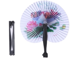 Lote De 6 Éventails Ronds Pliants En Papier, Style Chinois Traditionnel, Légers Et Portatifs,