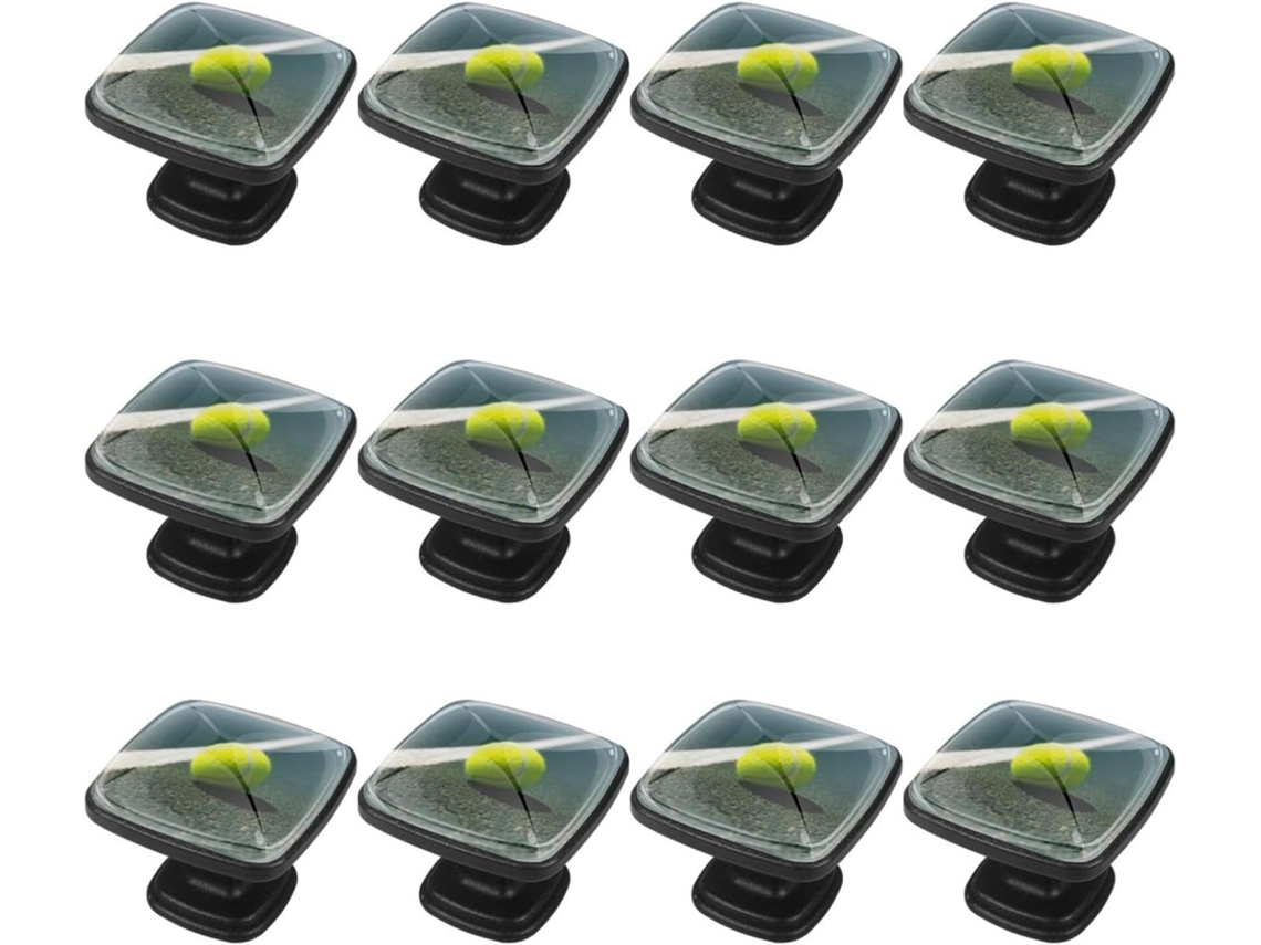 Puxadores Quadrados Para Armários De Cozinha, Puxadores Para Gavetas De Cômoda, 12 Peças, Campo De Beisebol, Puxadores