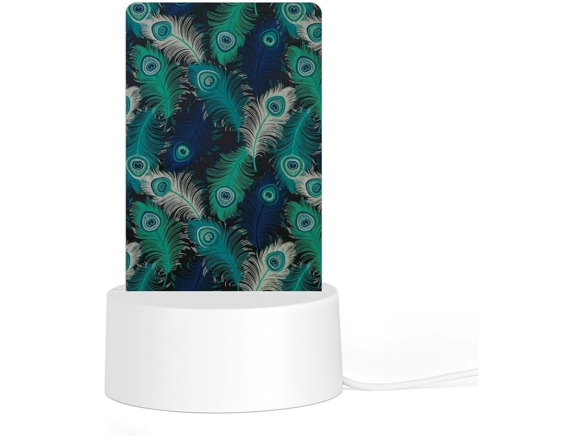 Luminária Noturna Pavão Moderna, Durável E Resistente À Ferrugem, Com Leds Que Não Enferrujam, Ideal Banheiro