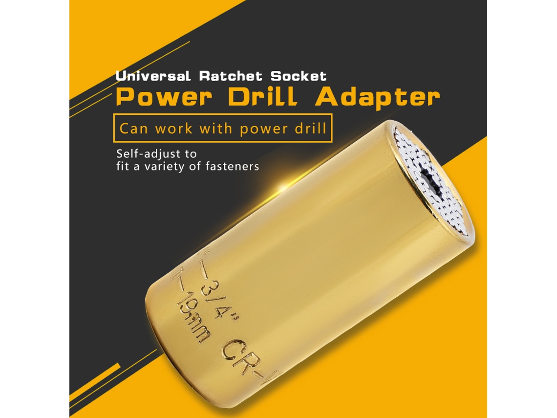 Laxiscreed Adaptador Universal De Soquete Para Furadeiras, Compatível Com 7-19mm, Com Conexão De Esferas De Aço