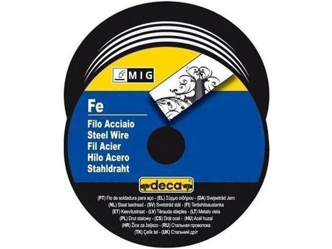 Carretel de Arame de Aço Deca para Soldagem MIG/MAG 0,6 Mm 0,7 Kg AQUAFORGE