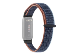 Lurelia Pulseira, Compatível Com Fitbit Luxe Nylon Strap Watch Band Azul Escuro, Acabamento Moderno