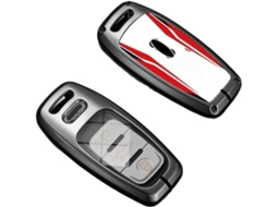 Capa De Liga Metálica Para Chave Remota Carro, Compatível Com Audi A4 A5 A6 A7 A8 Q8 Q5 S6 S7 S5 S4 Rs6 Rs7, Chaveiro De