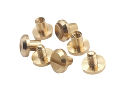 Rebites De Latão Maciço Com Pregos Planos Para Artesanato Em Couro, Parafusos Chicago, Pinos, Parafusos De Fixação, Rebites De Metal Com Borda Lisa E