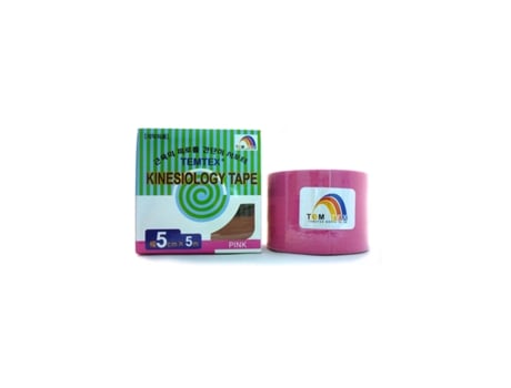 Fita Kinesiológica 5×5 Rosa 1 Un. Temtex