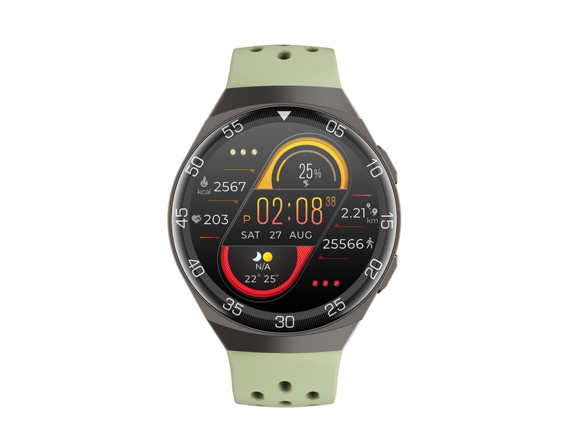 Smartwatch YIZHOOD Te228 Rastreador de Taxa de Condição Física para Homens e Mulheres Verde
