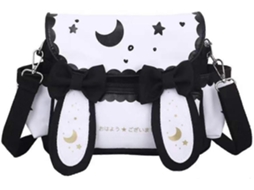 Mochila Escolar Japonesa De Anime E Mangá Com Orelhas De Coelho Para Estudantes E Adolescentes Olysi Shop (pequena, Preta)