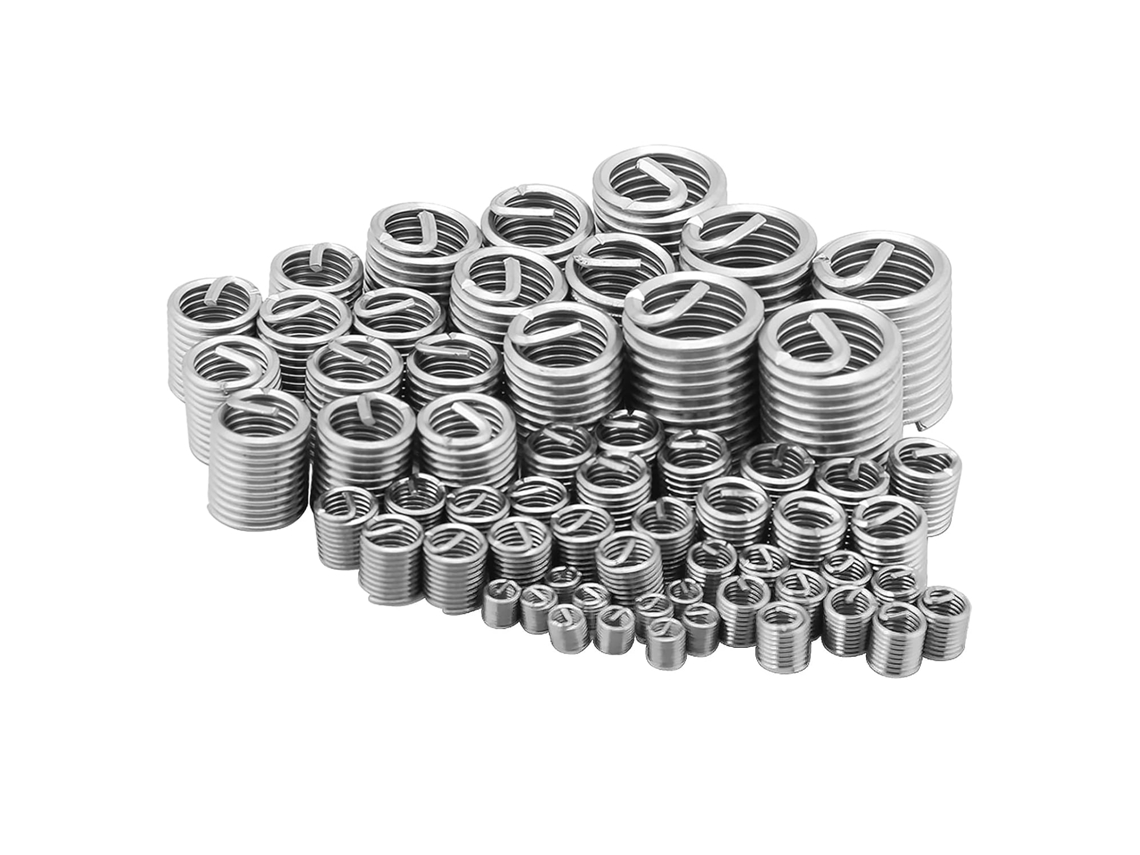 Kit De Reparo Roscas Em Aço Inoxidável Com 60 Peças, Insertos Roscados