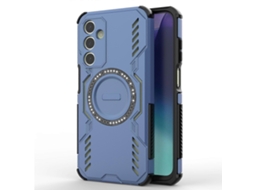 Tkdaddy Para Samsung Galaxy A25 5g (global) (161,0 Mm) Capa Magnética Com Armadura De Borboleta E Dissipação De Calor Em Pc Tpu, Azul