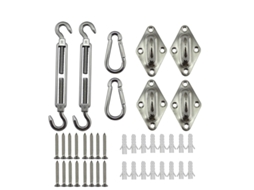 Kit De Acessórios Para Montagem Em Parede De Guarda-sol De Aço Inoxidável SUNNY SPACES