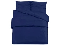 Duvet Cover Set, Duvet Cover Sets Vidaxl Azul Microfibra (135 X 200 Cm + 80 X 80 Cm)