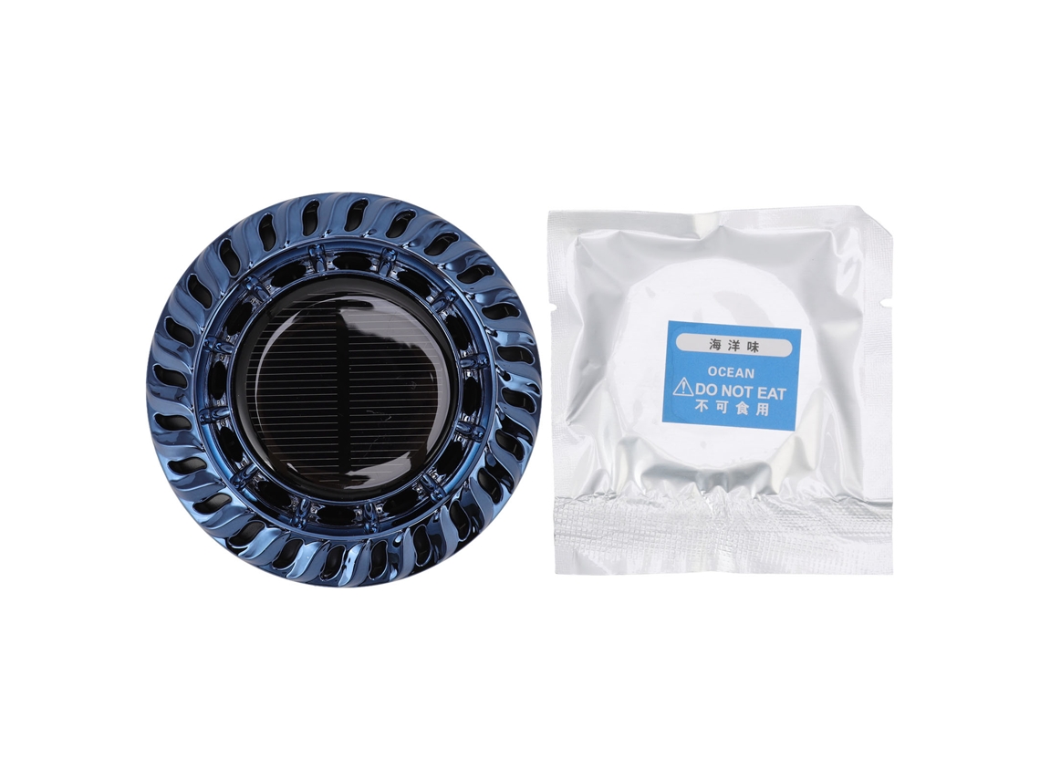 Difusor de Perfume Solar para Carro Rotativo Automático Decorativo Aromaterapia Ink Blue