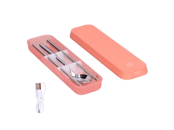 Laxiscreed Caixa De Esterilização Em Aço Inoxidável Com Carregamento Usb, Ideal Para Colher E Pau De Refeição