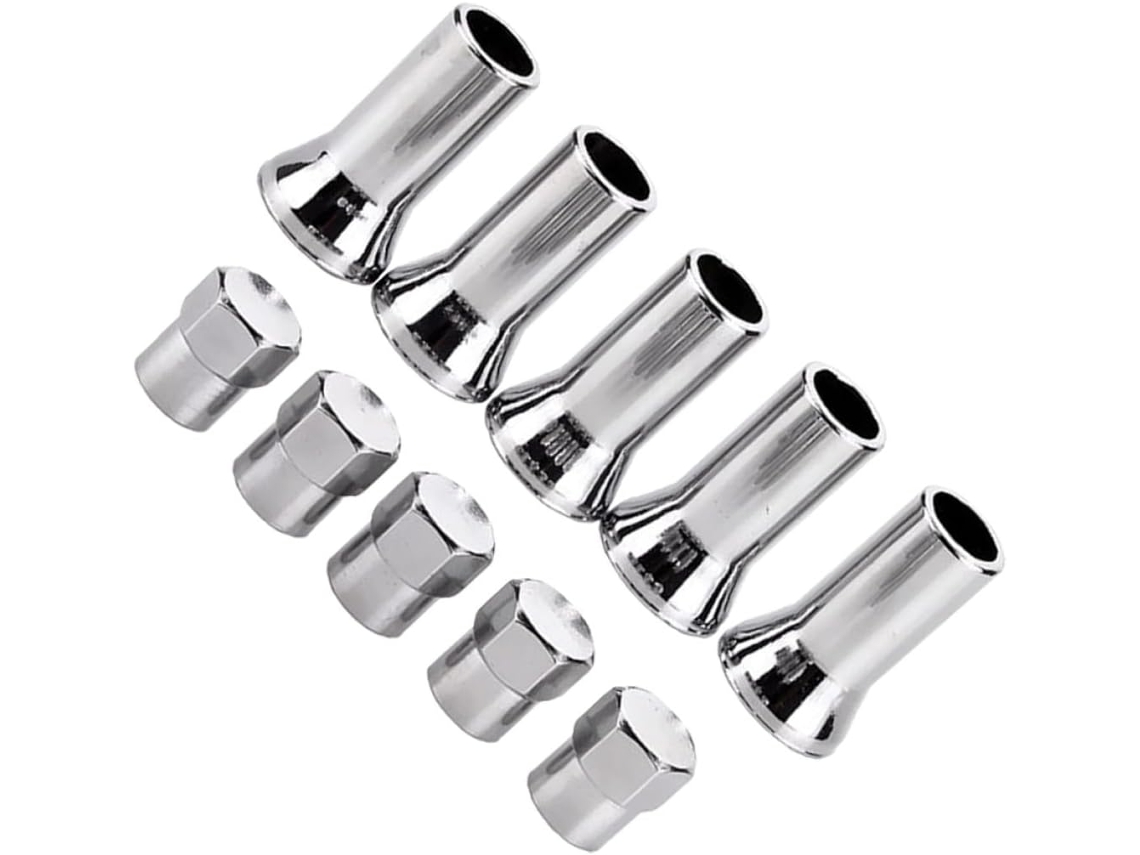 Kit Com 2 Capas E Tampas De Borracha Para Válvulas Tr414ac Com Encaixe Por Pressão.