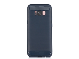 Capa LAXISCREED Galaxy S8 Carbono Azul Marinho