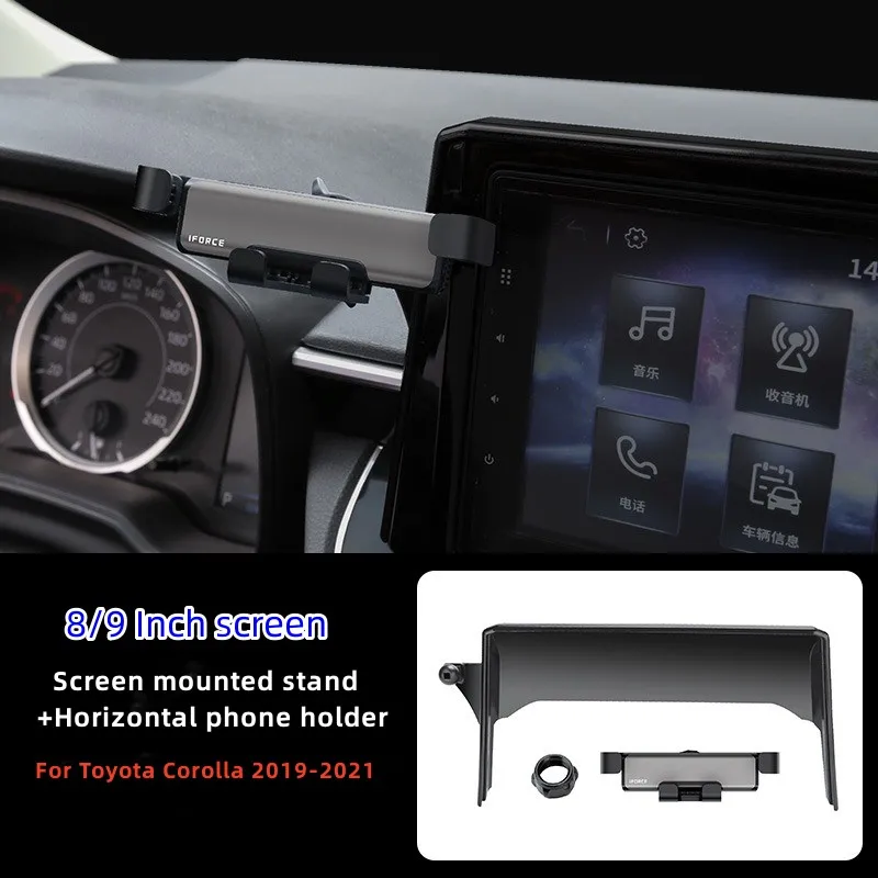 Suporte Para Celular Veicular Compatível Com Toyota Corolla 2019-2022 (8/9 Polegadas).