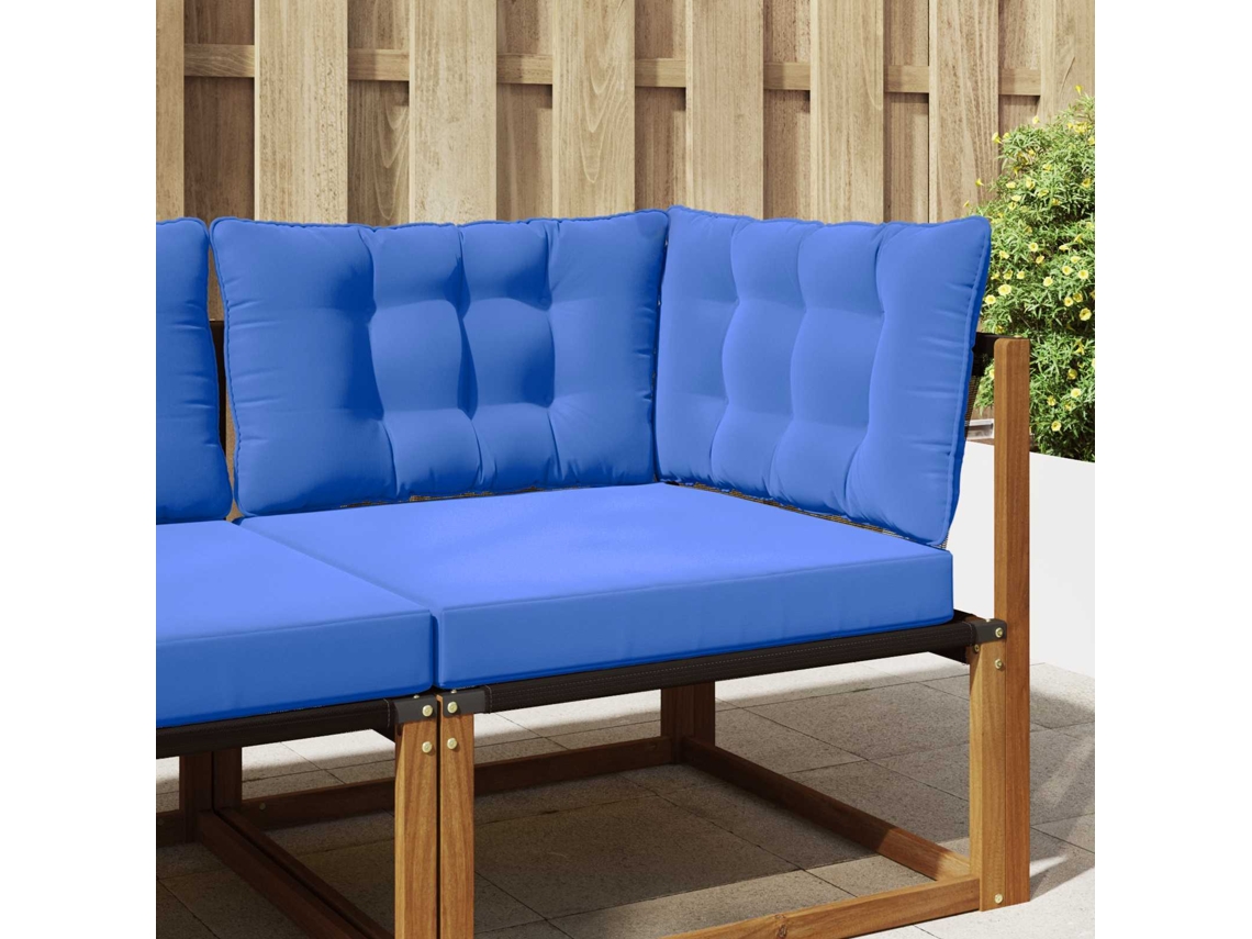Vidaxl Almofada Para Sofá Externo Poliéster Azul Royal 68,5 X 68,5 Cm