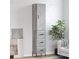 Armario alto 34,5x34x180 cm Madera procesada Gris Sonoma